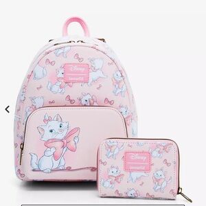 Loungefly Disney The Aristocats Marie Bows Mini Backpack & Wallet